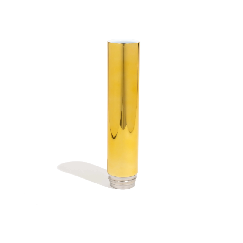 Bong Chill Steel Pipe Acero Inoxidable Gold Mirror