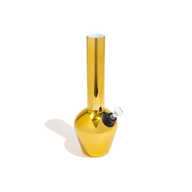 Bong Chill Steel Pipe Acero Inoxidable Gold Mirror
