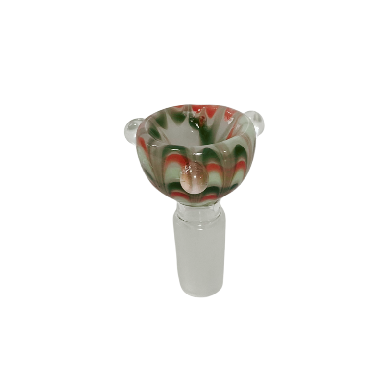 Bowl de vidrio 14mm Tie Dye Rojo 78