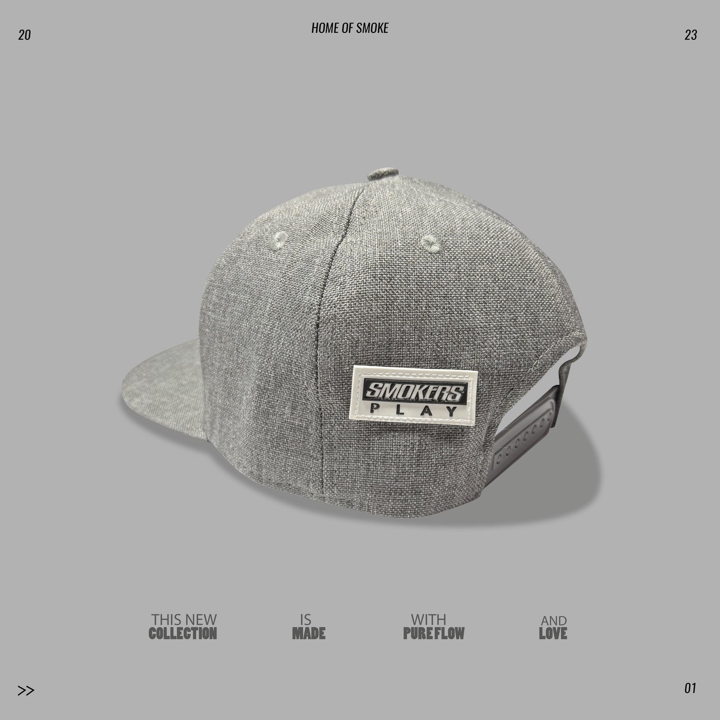 Gorra Smokers Play Gris Hipe Hopes