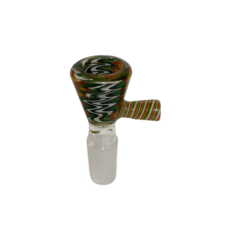 Bowl de vidrio 14mm Espiral con Agarre 78