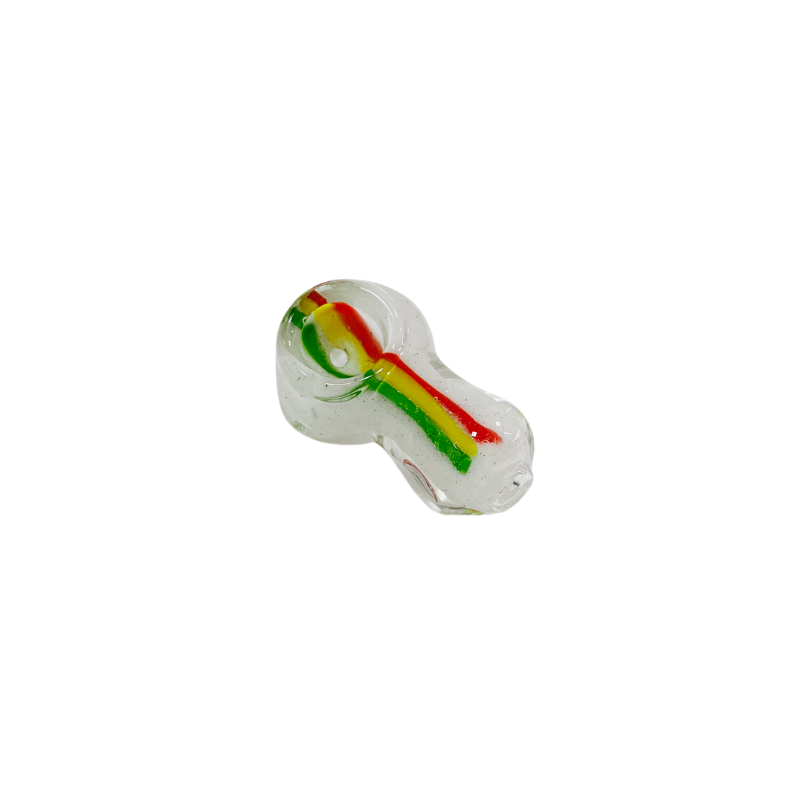 Pipa vidrio Rasta Blanca 18