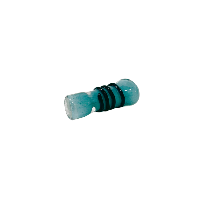 Hitter vidrio Espiral Azul Claro 18