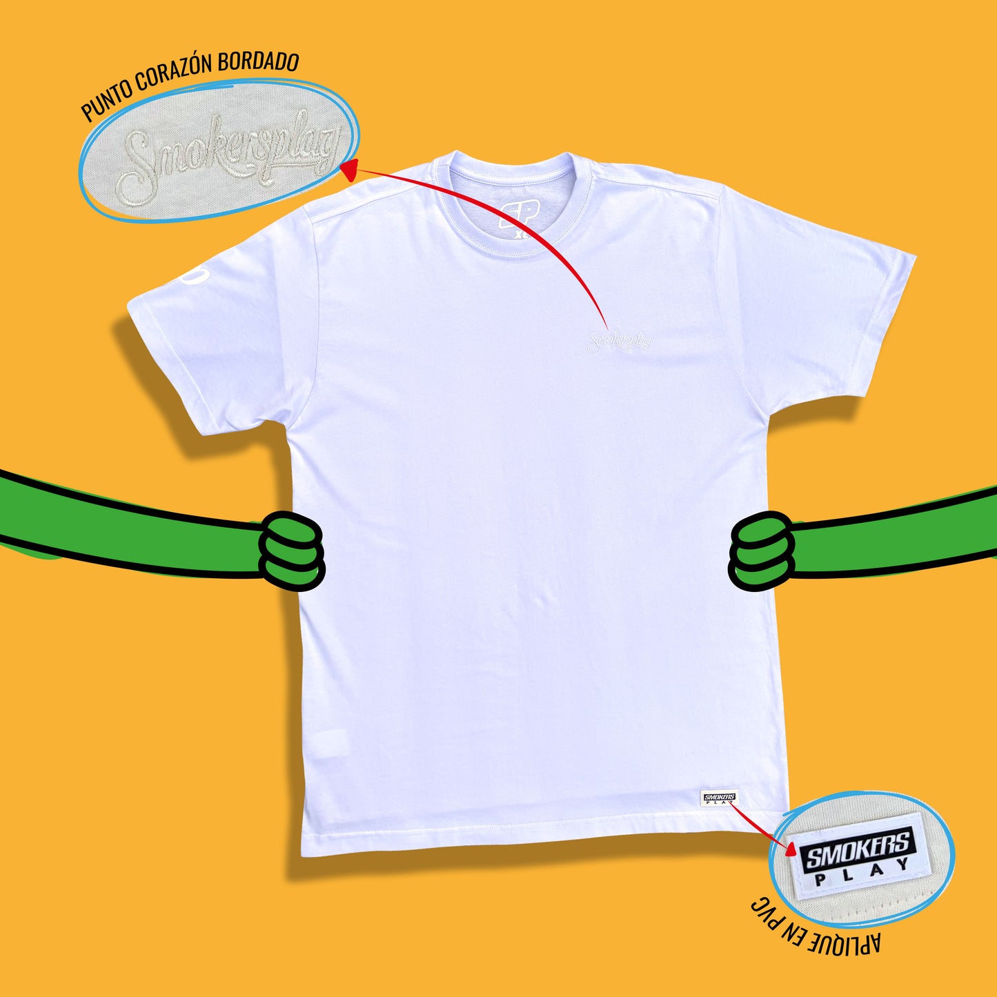 Camiseta Smokers Play SP Blanca