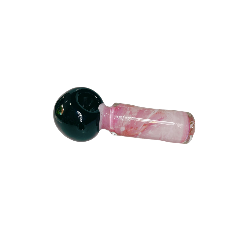 Pipa vidrio Spoon Negra y Degradado Rosa 85