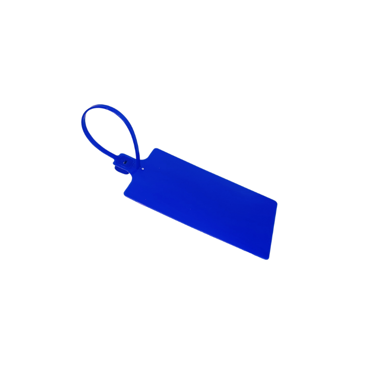 Etiqueta Plastica Azul