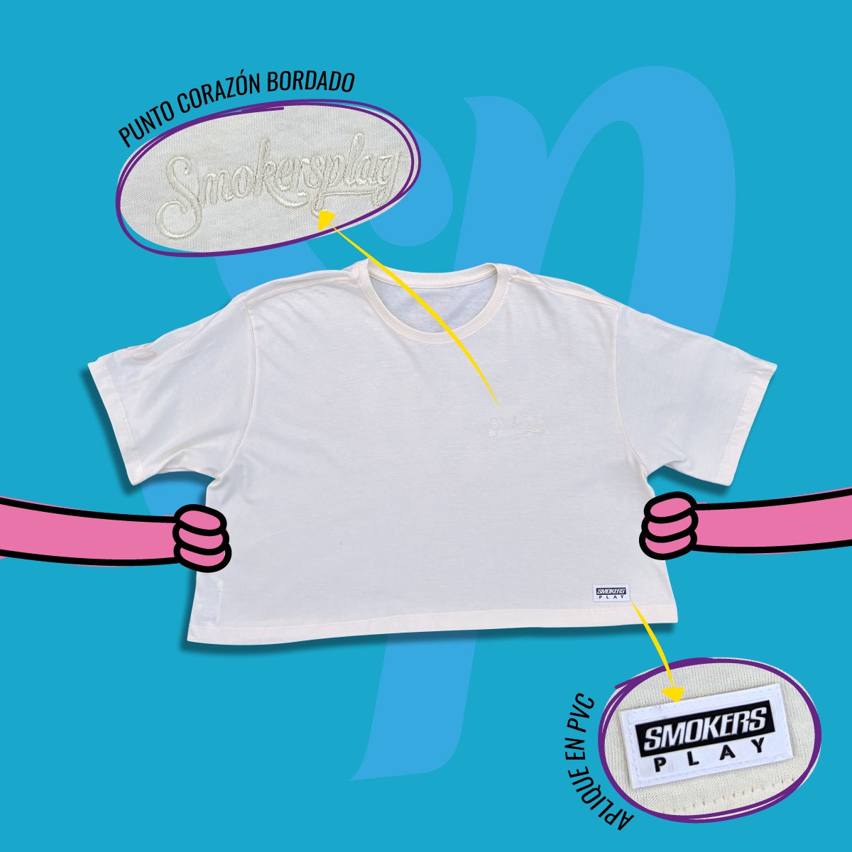 Camiseta Smokers Play Mujer SP Blanca