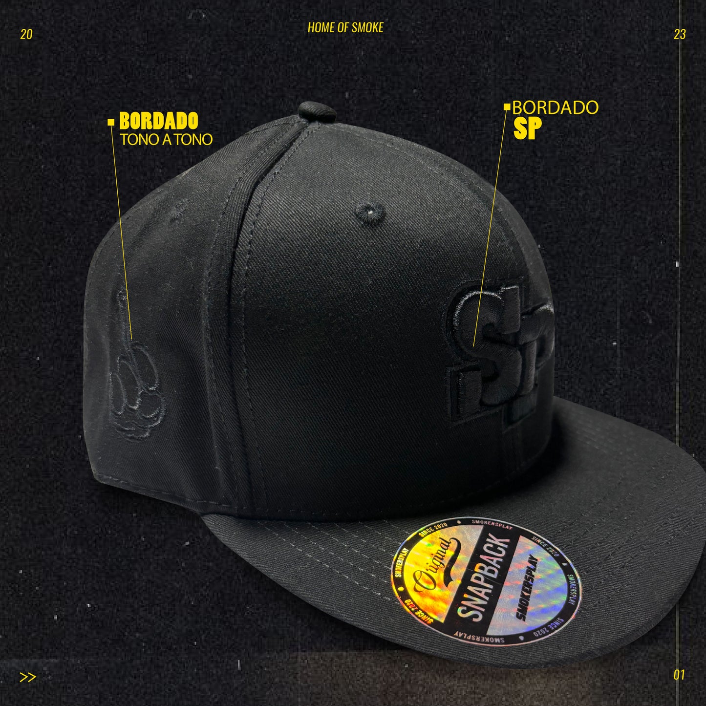 Gorra Smokers Play Negra SP