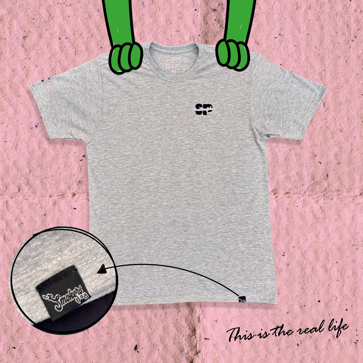 Camiseta Smokers Play This is True Life Gris