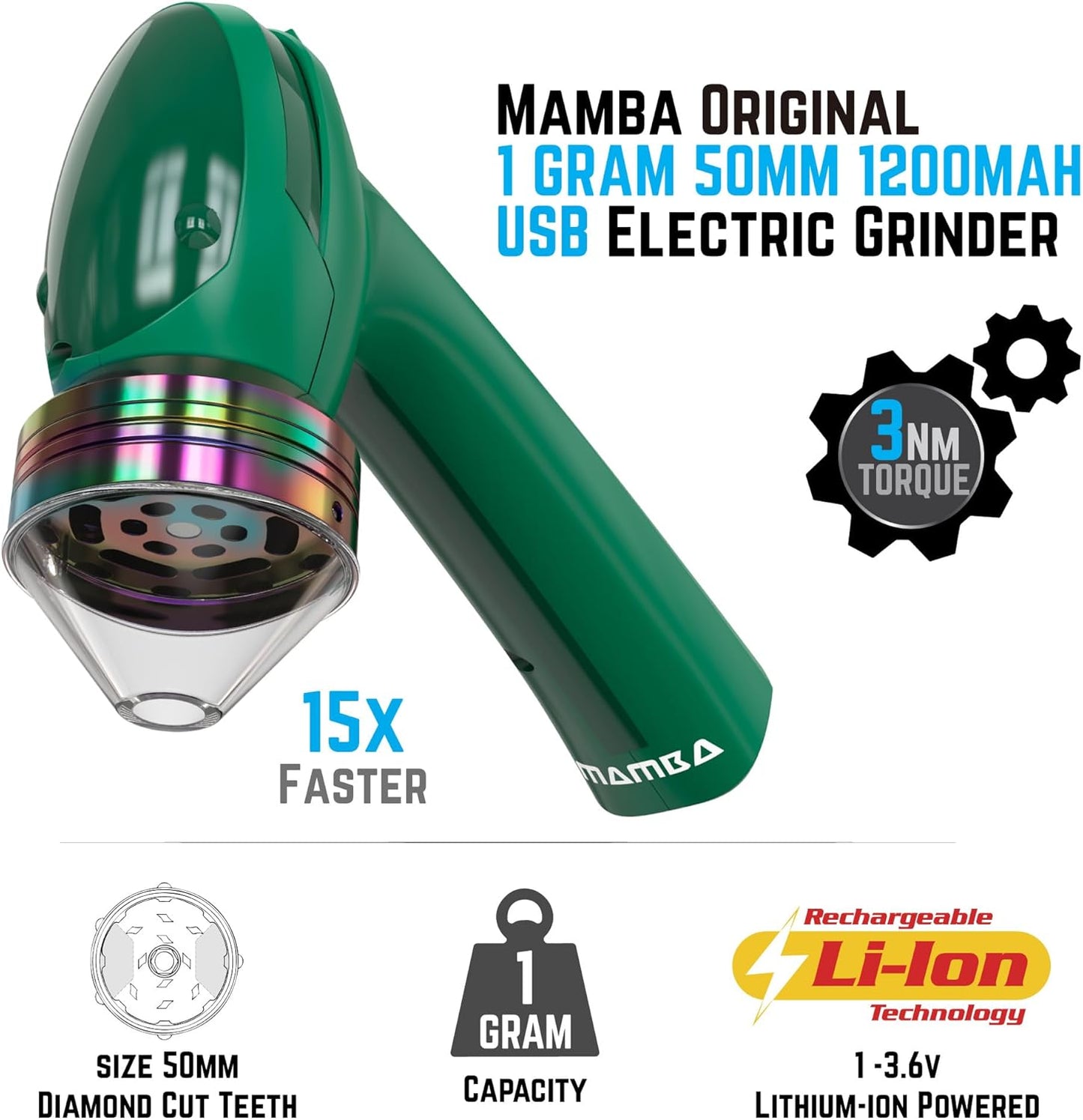 Rascador electrico MAMBA Verde