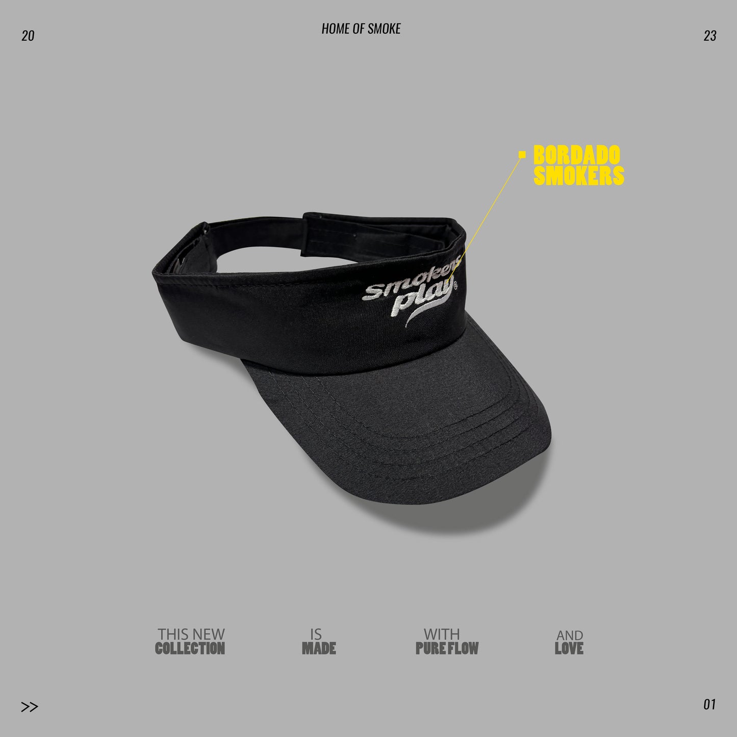 Visera Smokers Play Negra