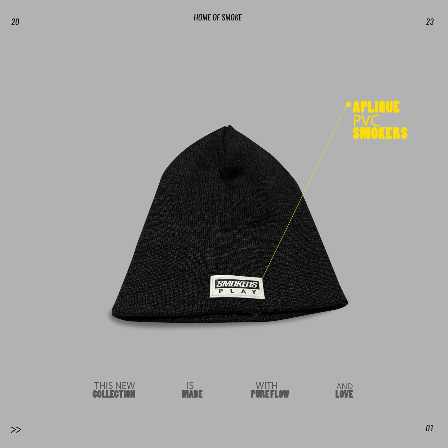 Gorro Smokers Play Negro
