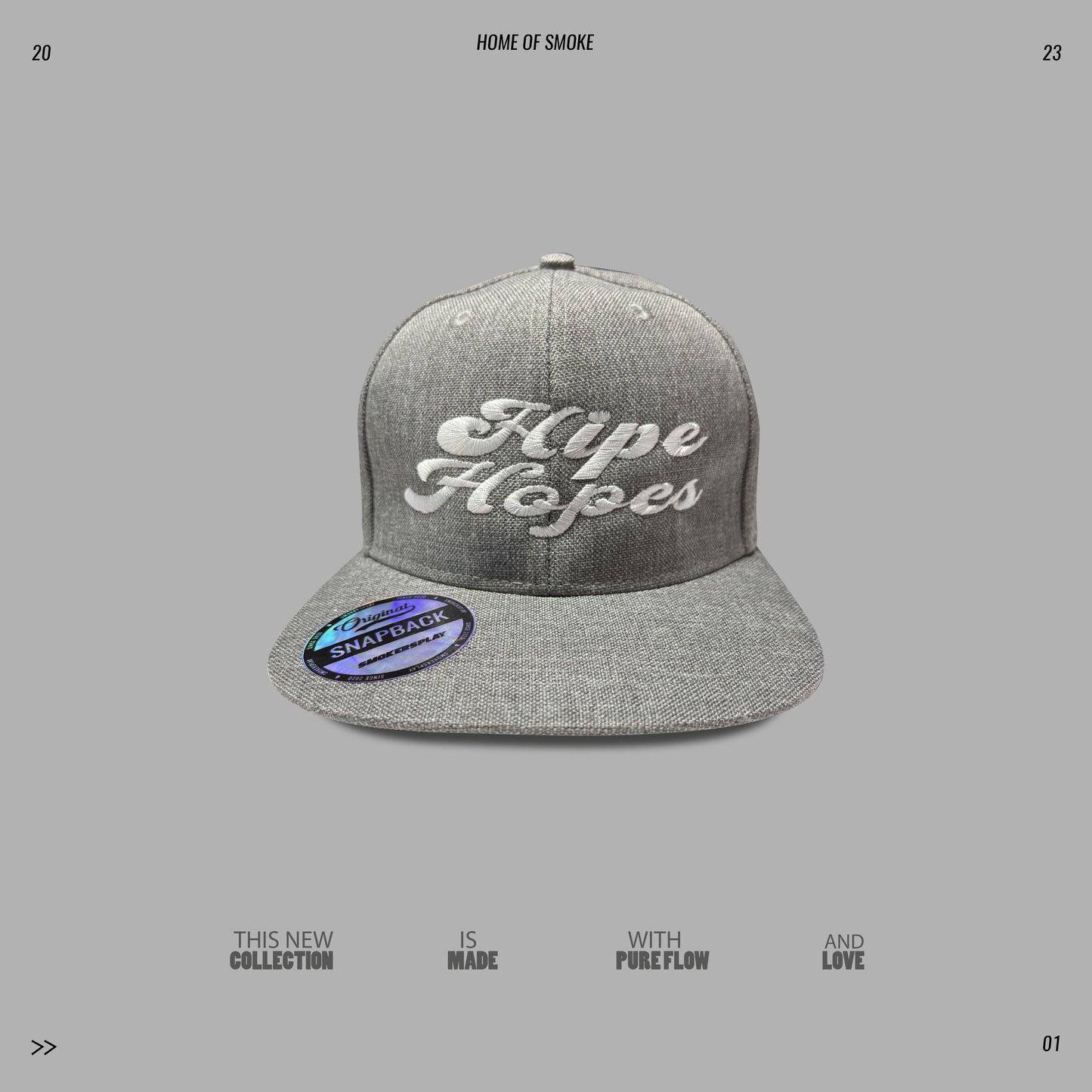 Gorra Smokers Play Gris Hipe Hopes