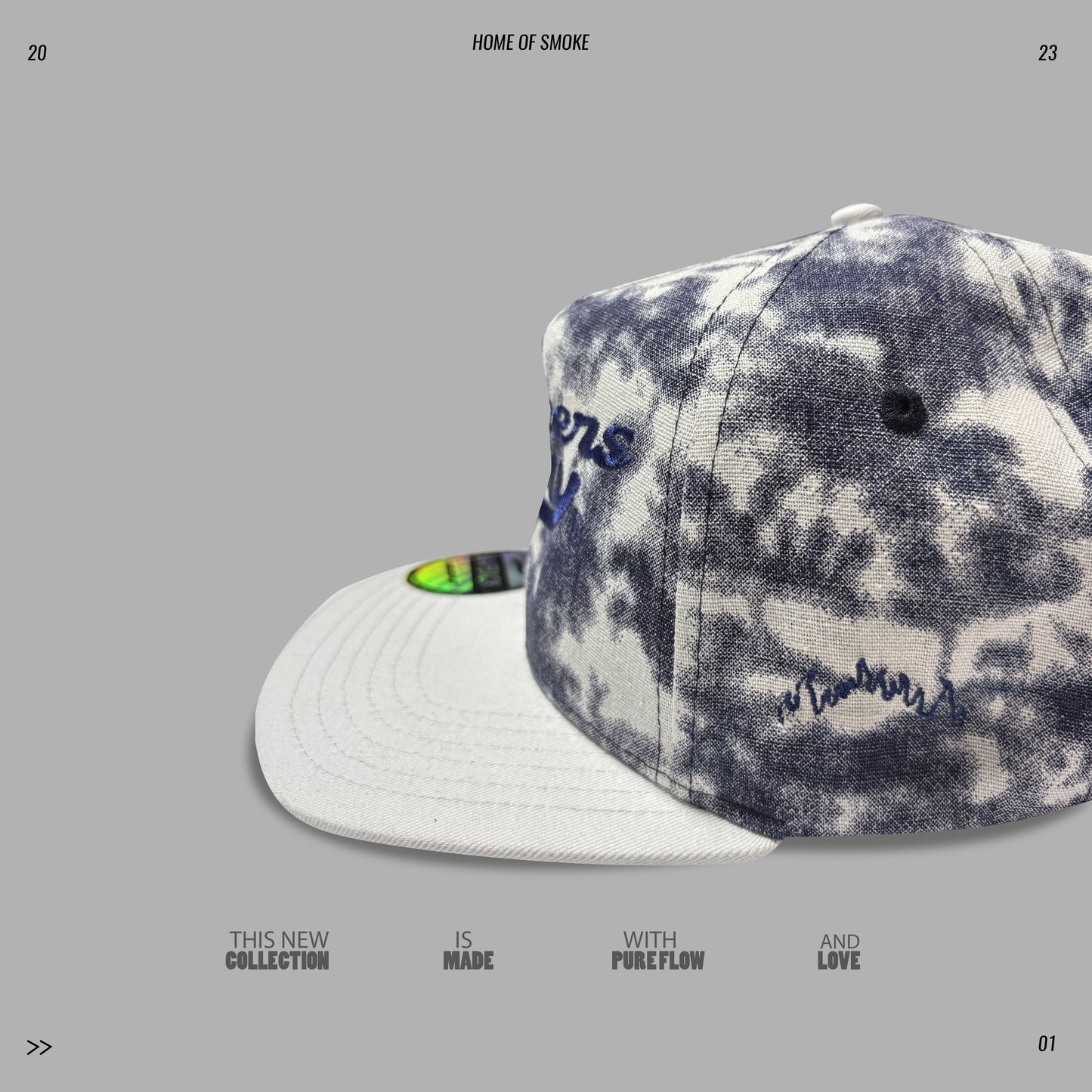 Gorra Smokers Play Blanca/Azul SP