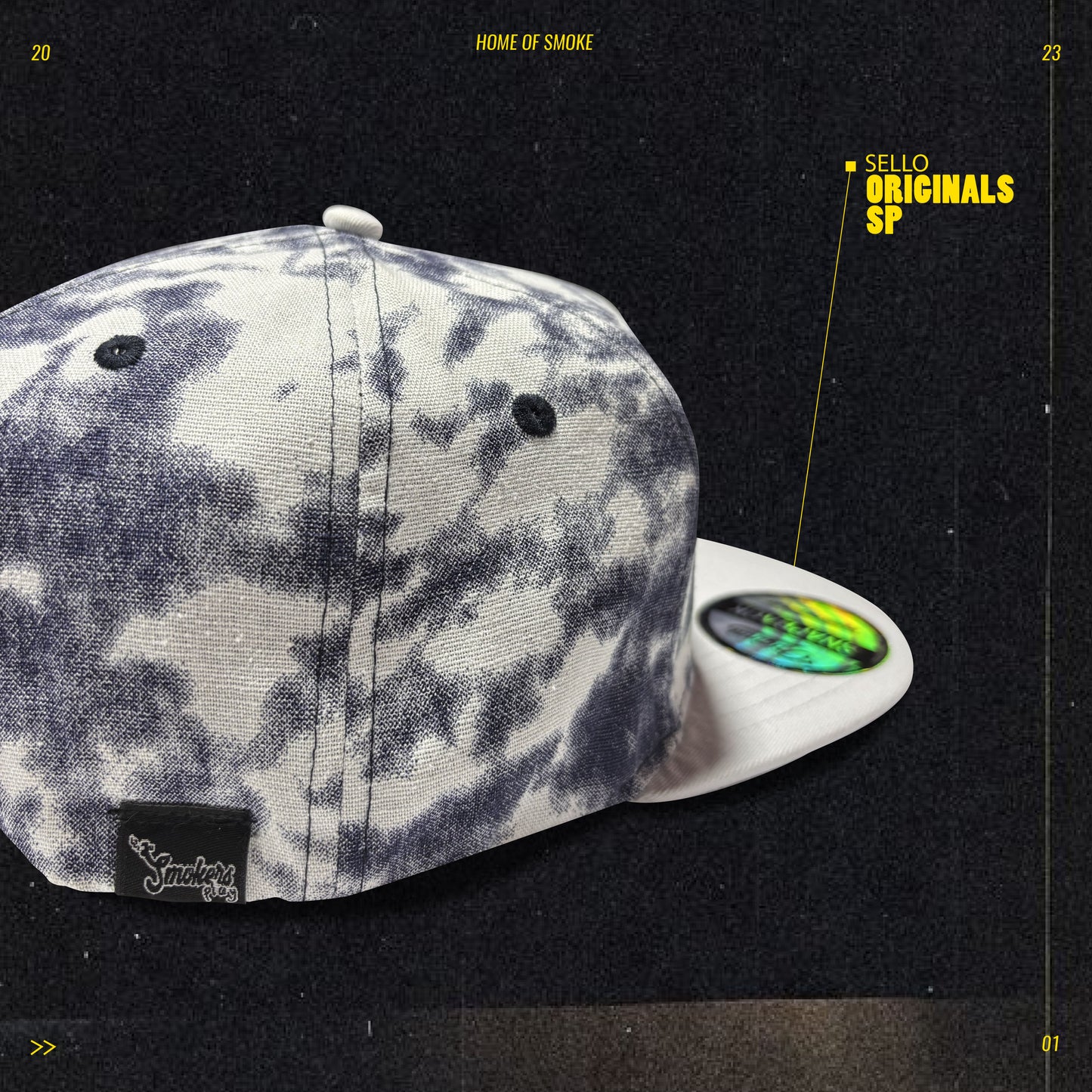 Gorra Smokers Play Blanca/Azul SP