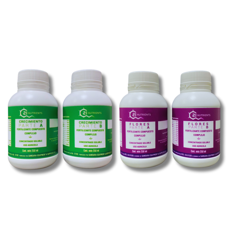 Pack Ciclo Completo C21 Nutrients 250ml