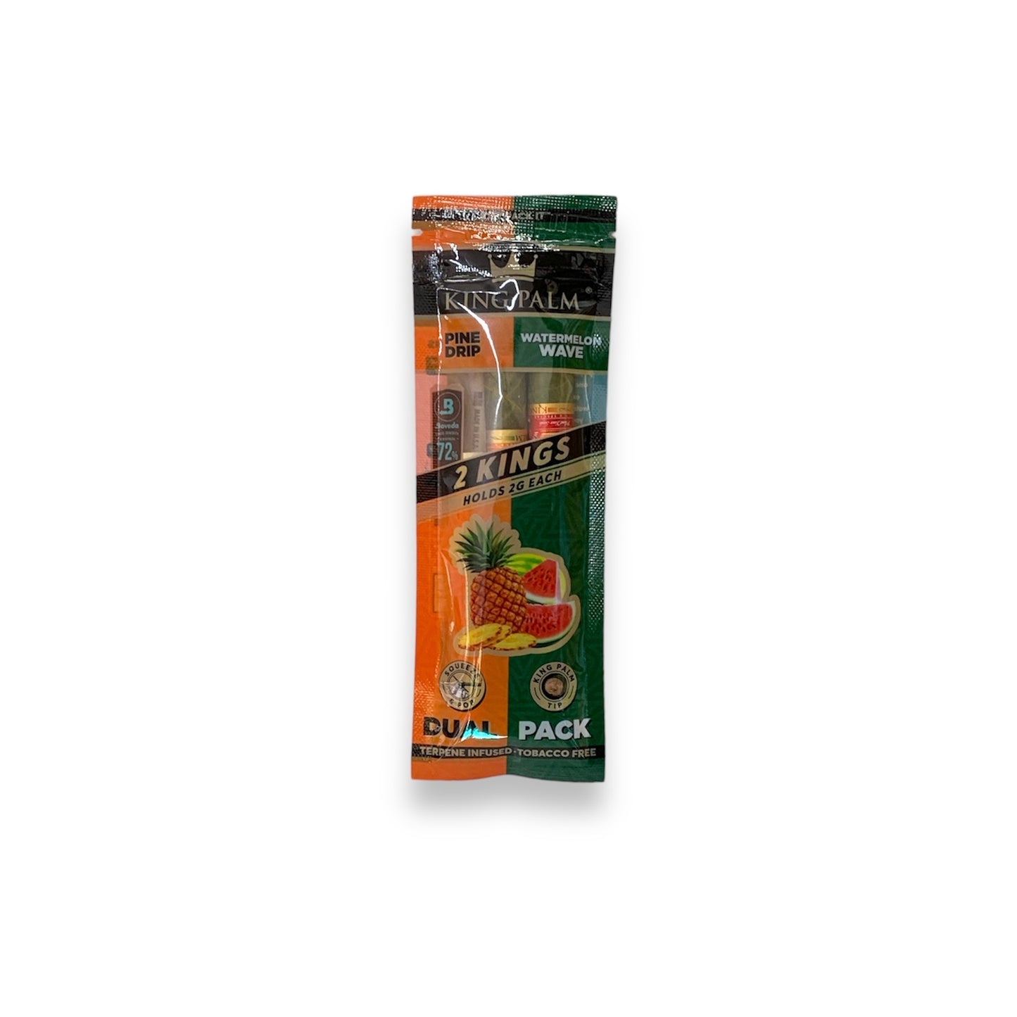 King Palm Dual Pack Pine Drip/Watermelon Wave King Size