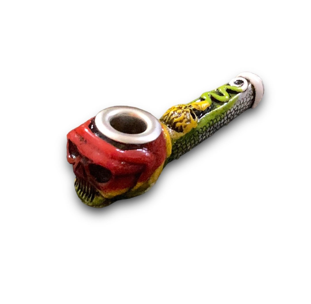 Pipa de ceramica calavera 13.5