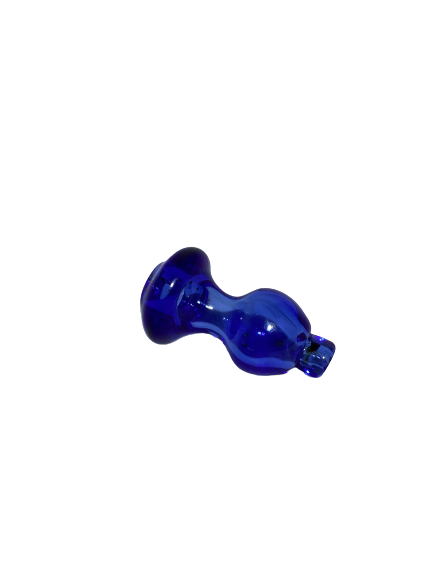 Carb cap en vidrio azul