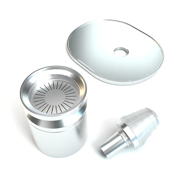 Stundenglass Gravity Hooka POLISHED SILVER