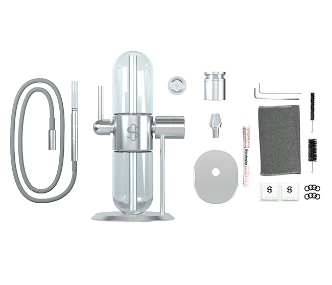 Stundenglass Gravity Hooka POLISHED SILVER