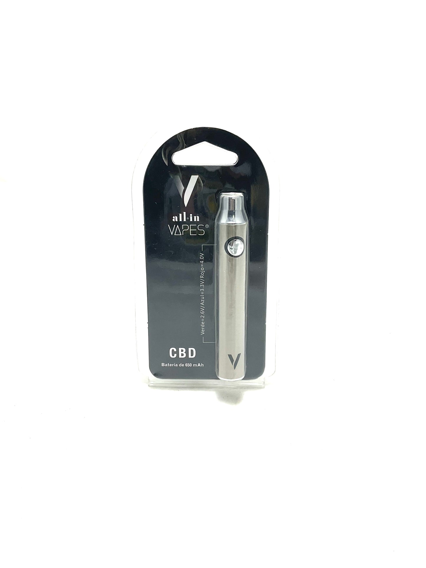 Batería CBD All in Vapes plateado