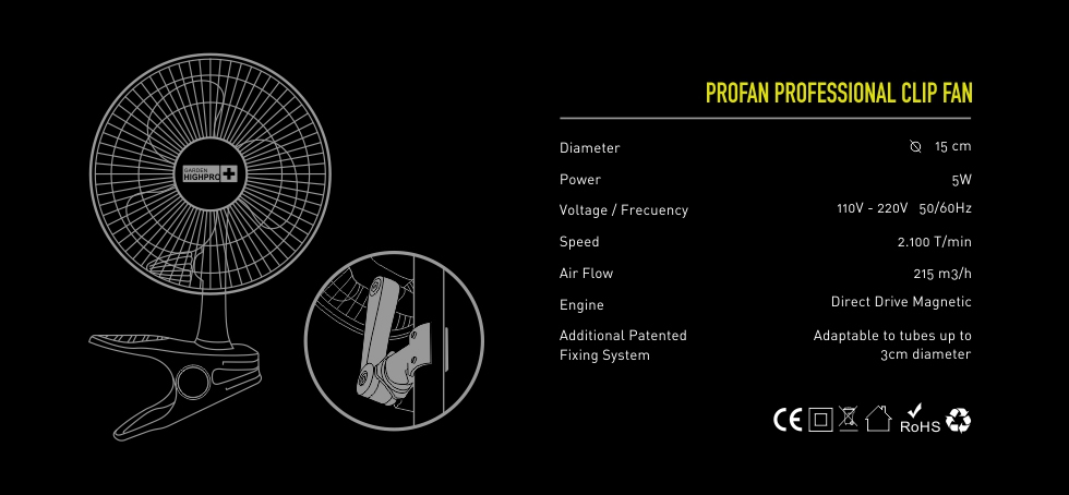 Ventilador Clip Fan 5w