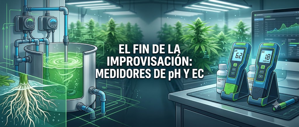 El fin de la improvisación: Medidores de pH y EC para cultivos de precisión