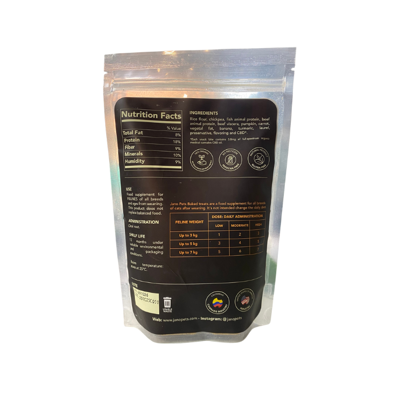 Jano Pets Snaks de CBD Gatos