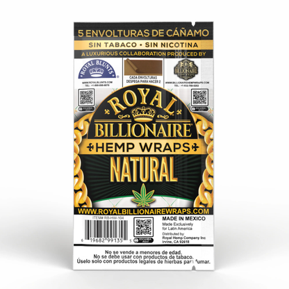 Hemp Wraps Royal Billionaire Natural