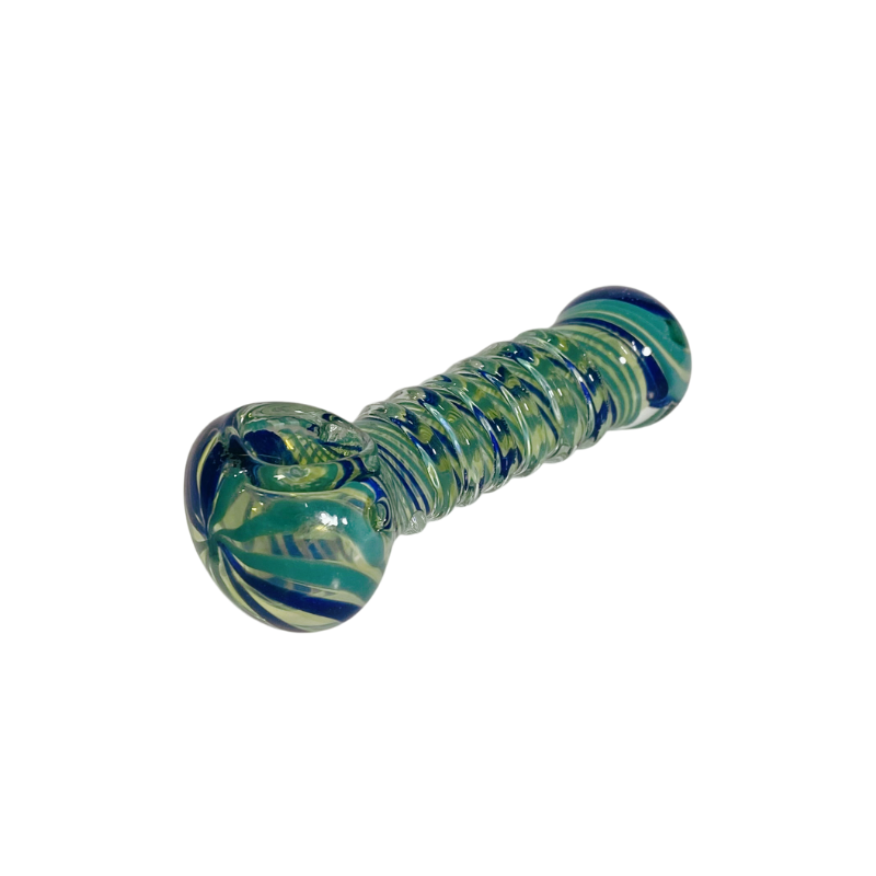 Pipa vidrio Spoon Espirales Azules 60