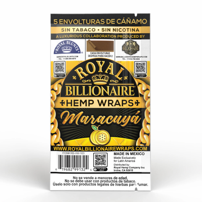 Hemp Wraps Royal Billionaire Maracuyá