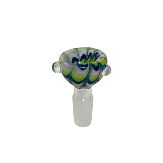 Bowl de vidrio 14mm Tie Dye Azul 78