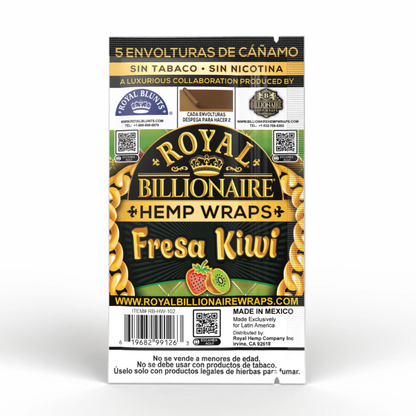 Hemp Wraps Royal Billionaire Fresa y Kiwi