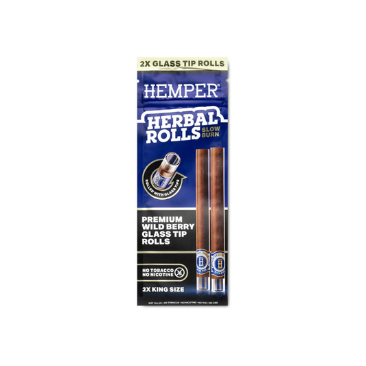 Blunt Hemper Herbal Roll Wild Berry + Filtro de Vidrio