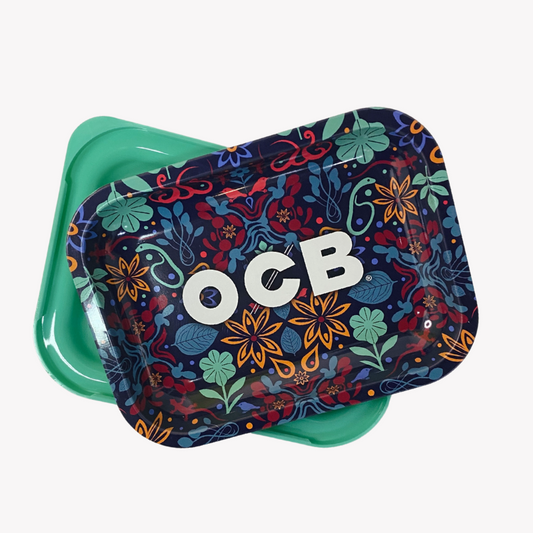Bandeja pequeña OCB con Tapa plastica Verde