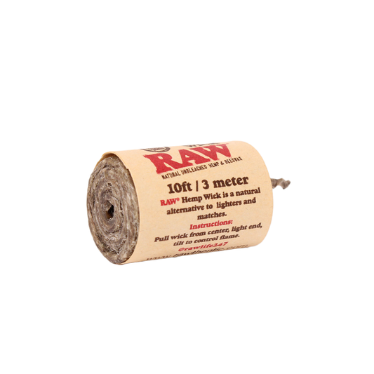 Raw Hemp Wick Mecha de 3 metros