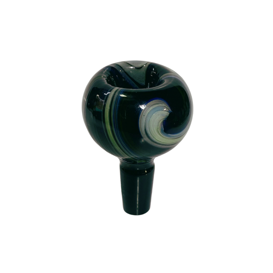 Bowl de vidrio 14mm XXL Negro Azul 102