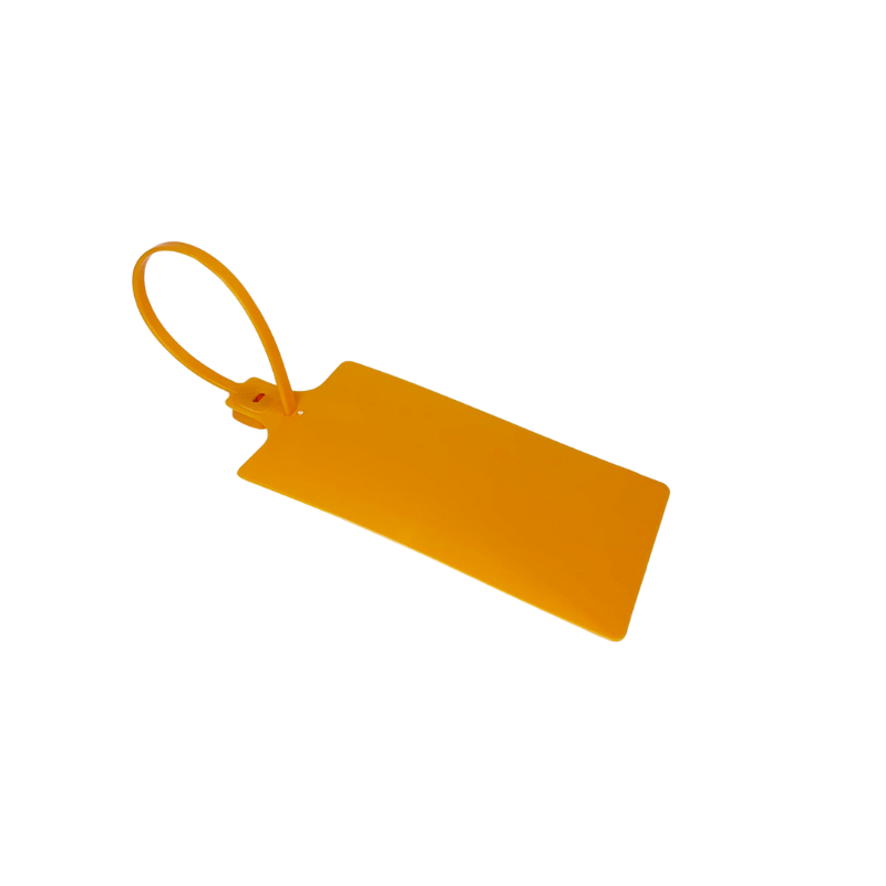 Etiqueta Plastica Naranja