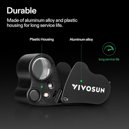 LUPA PEQUEÑA VIVOSUN + LUZ LED (DOBLE AUMENTO)