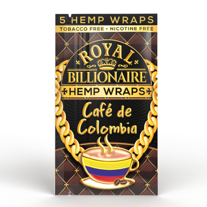 Hemp Wraps Royal Billionaire Café de Colombia
