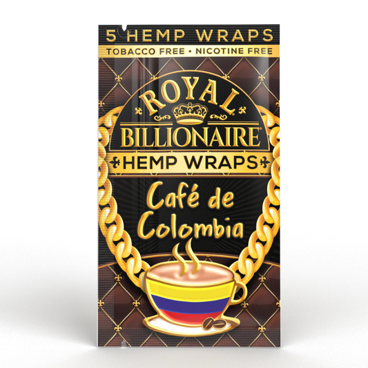 Hemp Wraps Royal Billionaire Café de Colombia