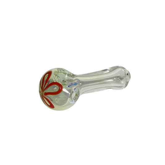 Pipa vidrio Spoon Flor Roja 55