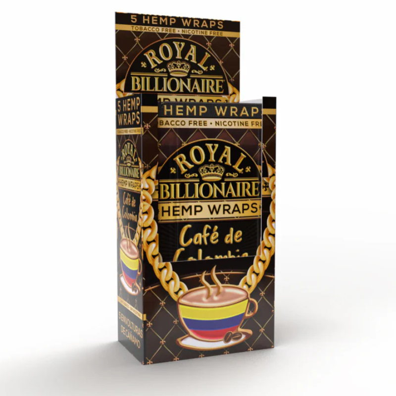Hemp Wraps Royal Billionaire Café de Colombia