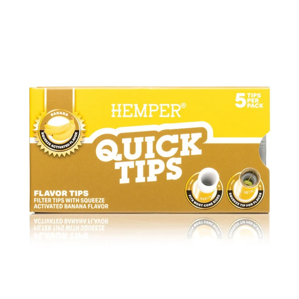 Filtros Hemper Quick tips Banana Caja x 5