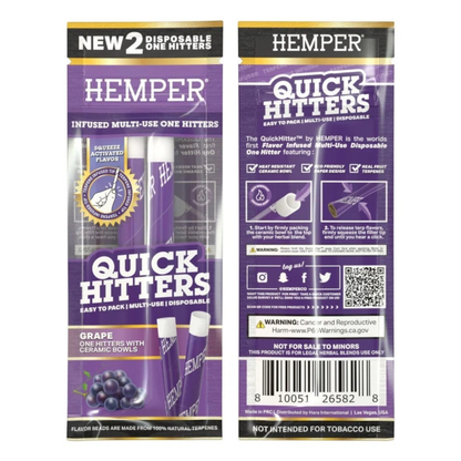Hemper Quick Hitters Grape Pack x2
