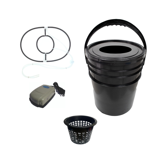 Kit cultivo hidroponico 5 galones y Net pot 6 pulgadas