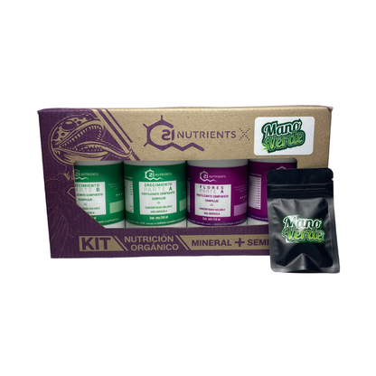 Pack Ciclo Completo C21 Nutrients 250ml + Semillas| Fertilizantes | Kanamart
