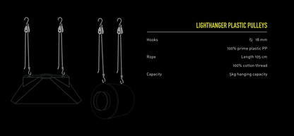 Poleas Plásticas Lighthanger Garden HighPro para Cultivo | Kanamart